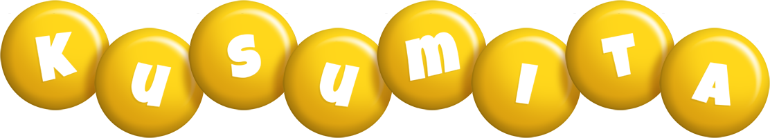Kusumita candy-yellow logo