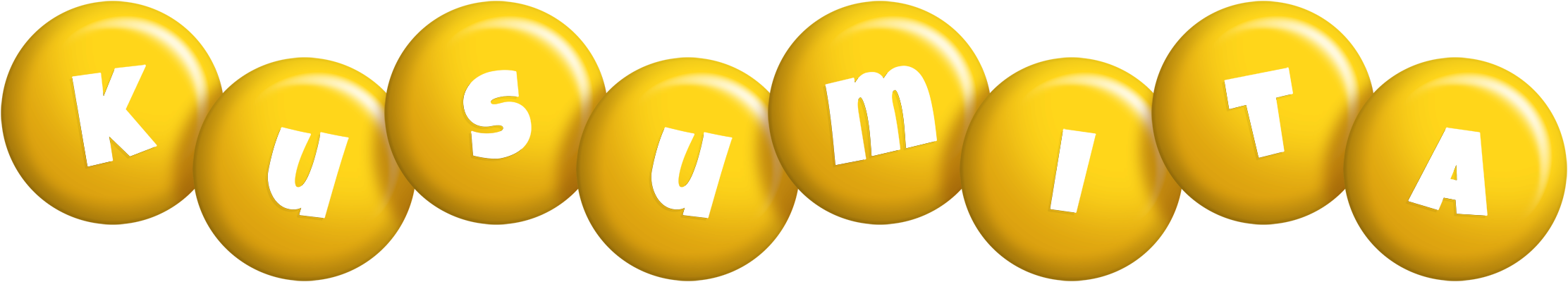 Kusumita candy-yellow logo