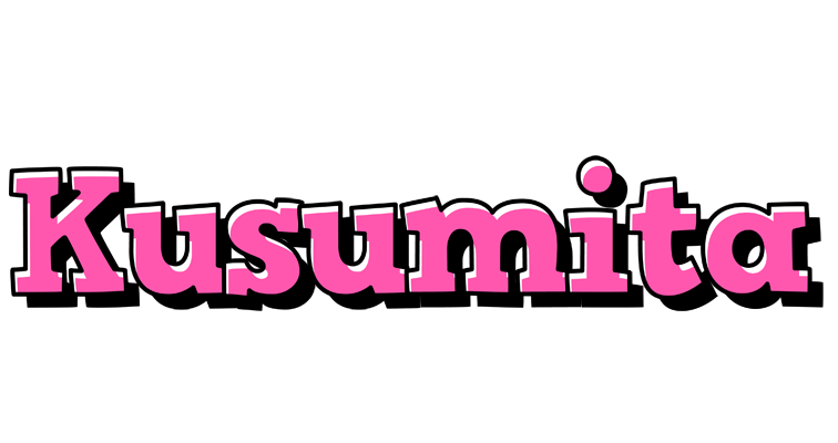 Kusumita girlish logo