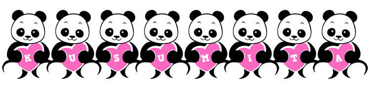 Kusumita love-panda logo