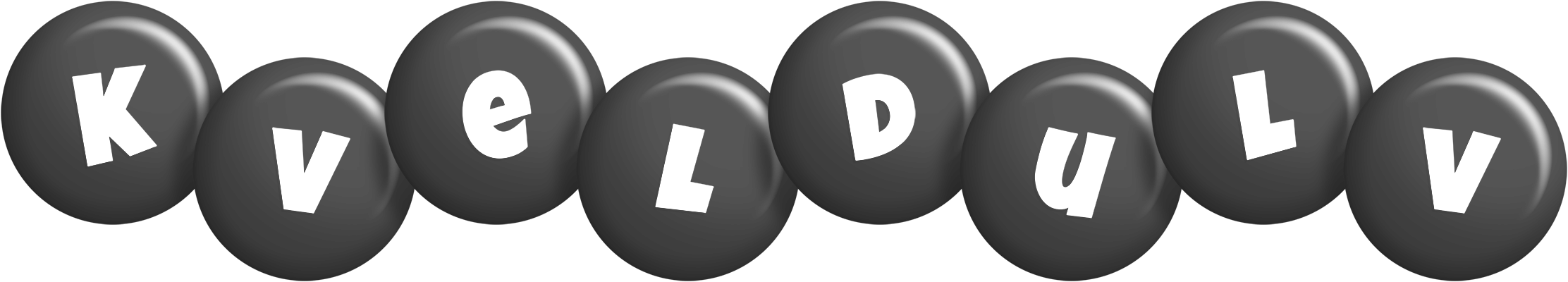 Kveldulv candy-black logo