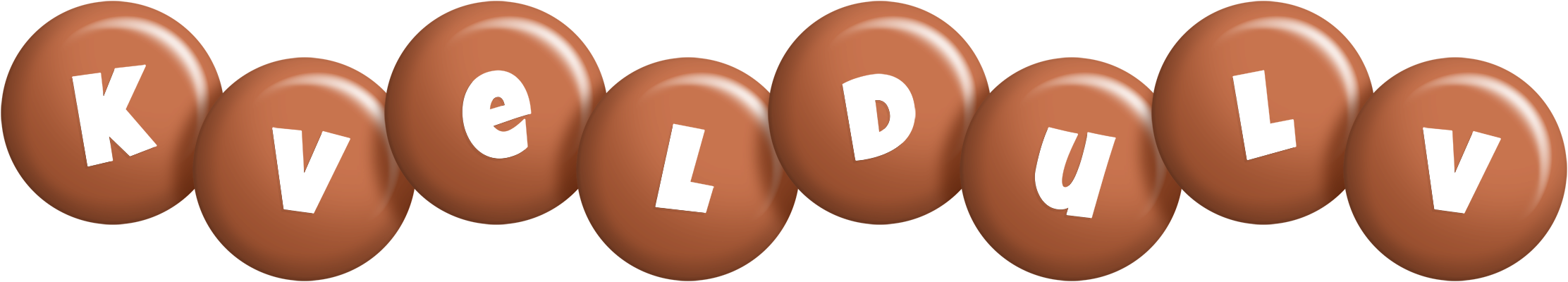 Kveldulv candy-brown logo