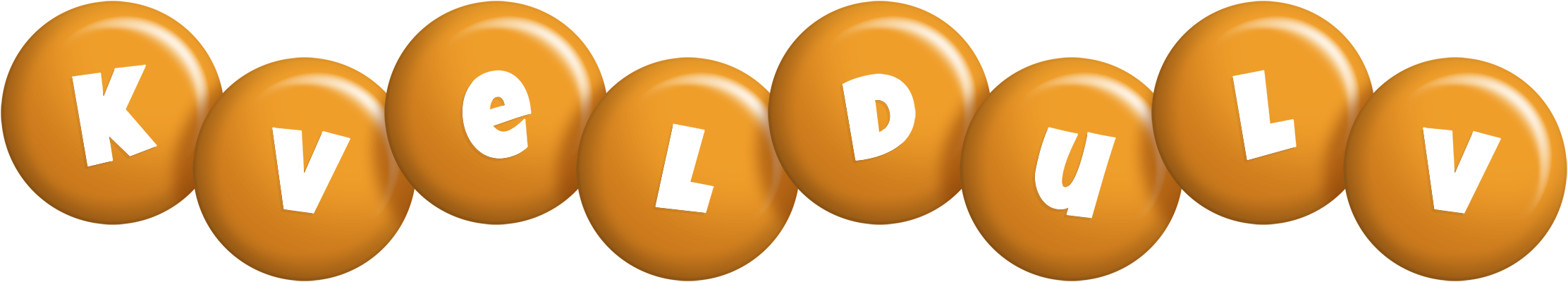 Kveldulv candy-orange logo