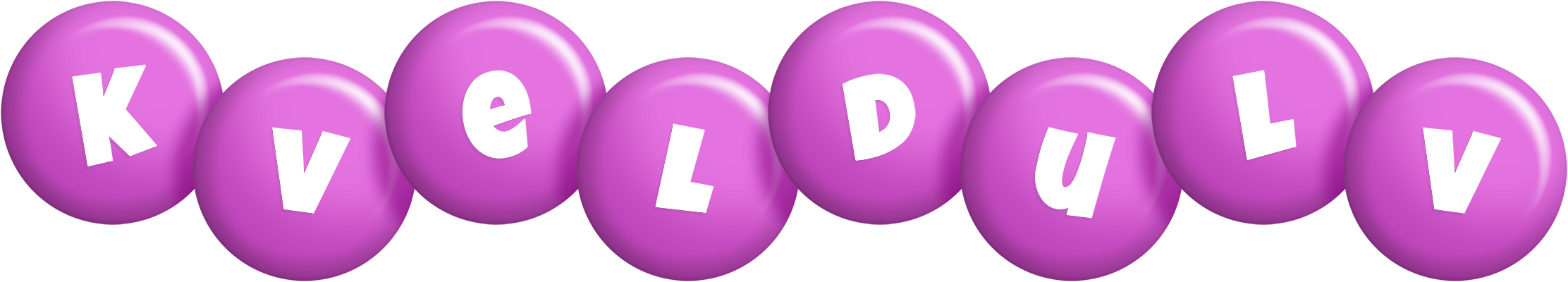 Kveldulv candy-purple logo