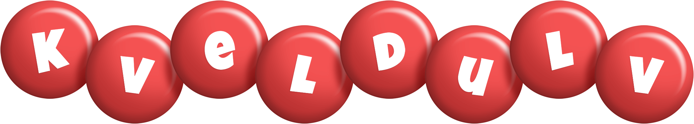 Kveldulv candy-red logo
