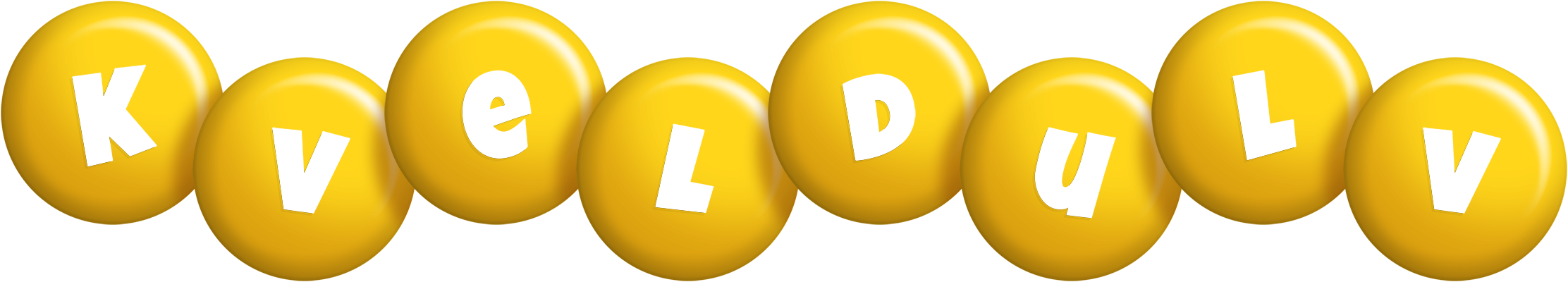 Kveldulv candy-yellow logo