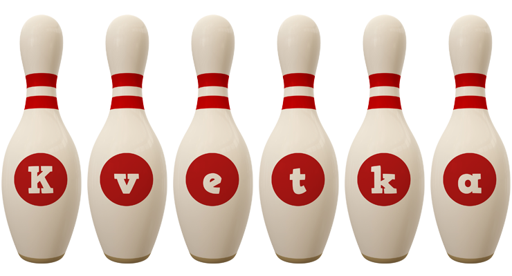 Kvetka bowling-pin logo
