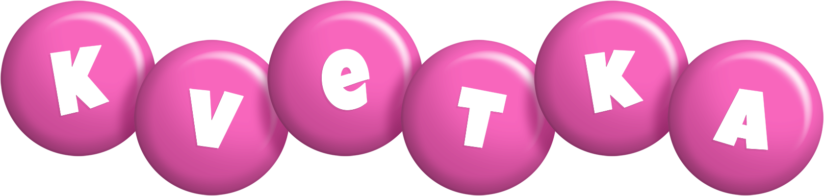 Kvetka candy-pink logo