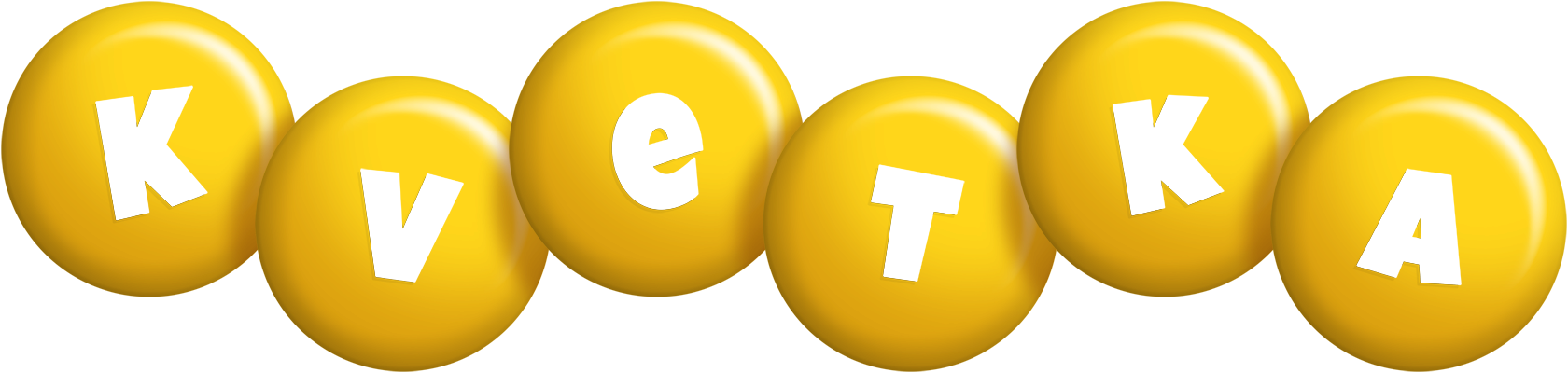 Kvetka candy-yellow logo