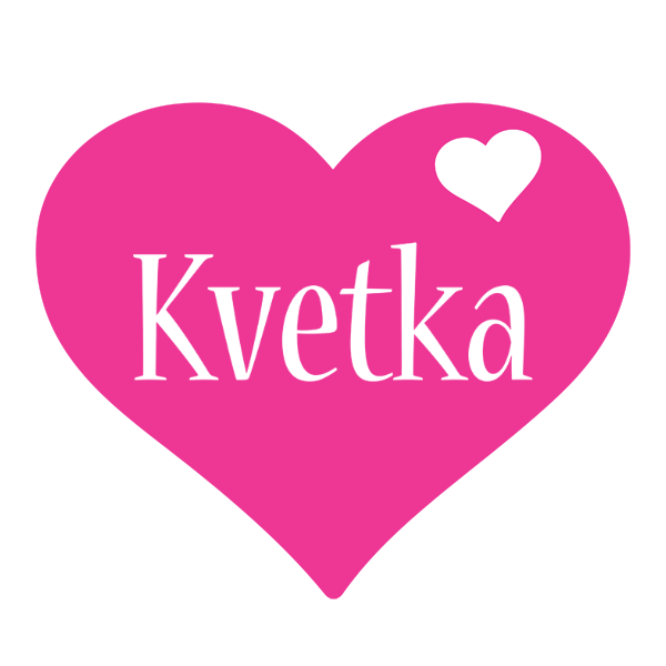 Kvetka love-heart logo
