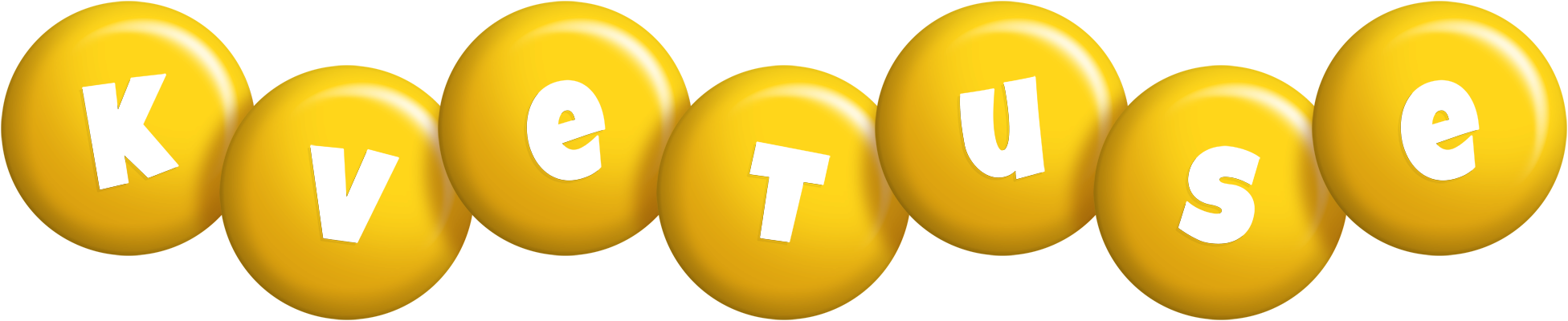 Kvetuse candy-yellow logo