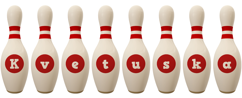 Kvetuska bowling-pin logo