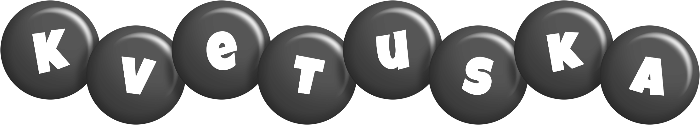 Kvetuska candy-black logo