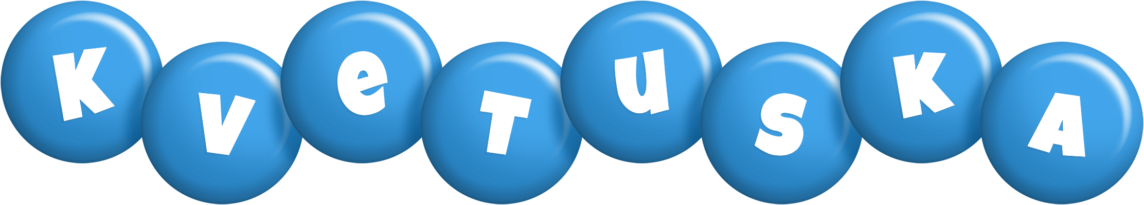 Kvetuska candy-blue logo