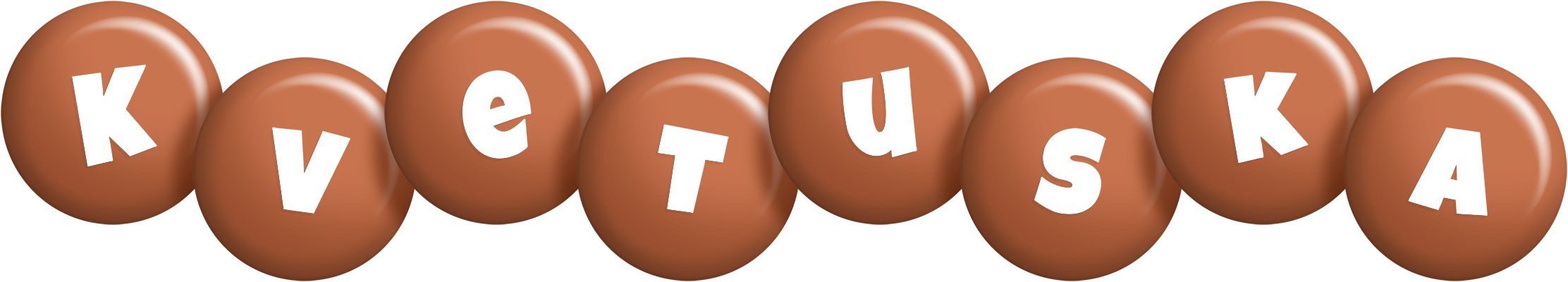 Kvetuska candy-brown logo