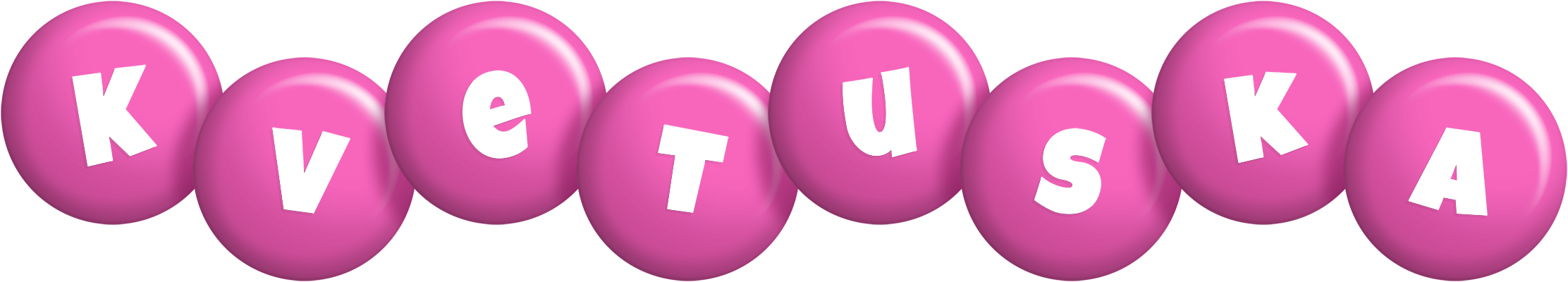 Kvetuska candy-pink logo