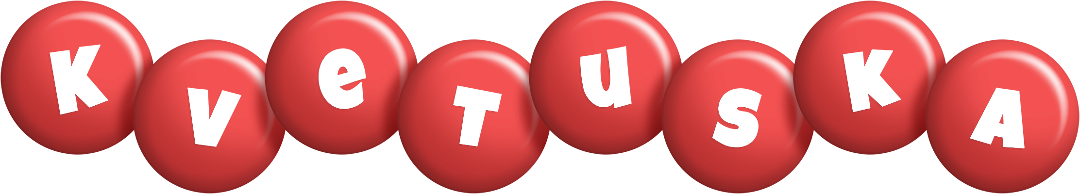 Kvetuska candy-red logo