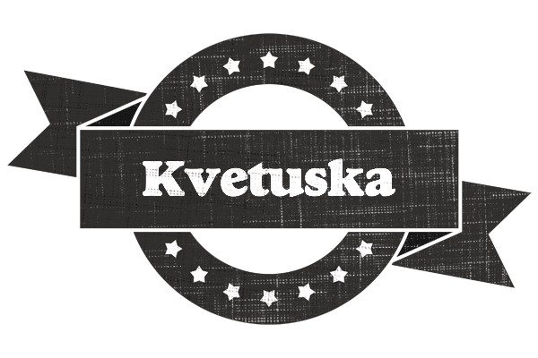 Kvetuska grunge logo