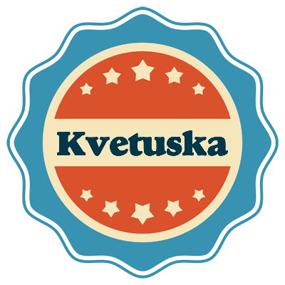 Kvetuska labels logo