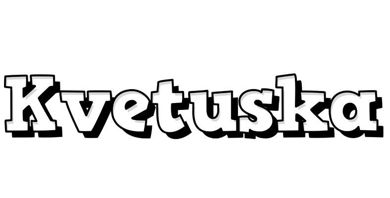Kvetuska snowing logo