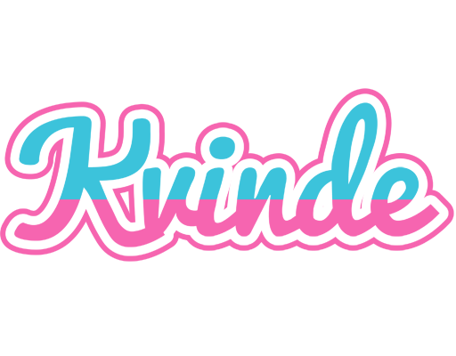 KVINDE logo effect. Colorful text effects in various flavors. Customize your own text here: https://www.textgiraffe.com/logos/woman/