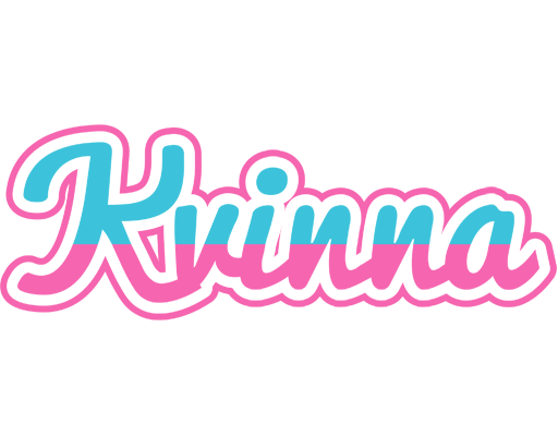 KVINNA logo effect. Colorful text effects in various flavors. Customize your own text here: https://www.textgiraffe.com/logos/woman/