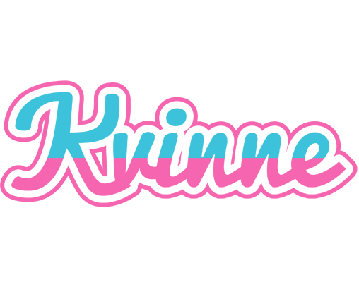 KVINNE logo effect. Colorful text effects in various flavors. Customize your own text here: https://www.textgiraffe.com/logos/woman/