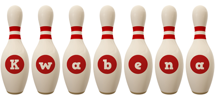 Kwabena bowling-pin logo