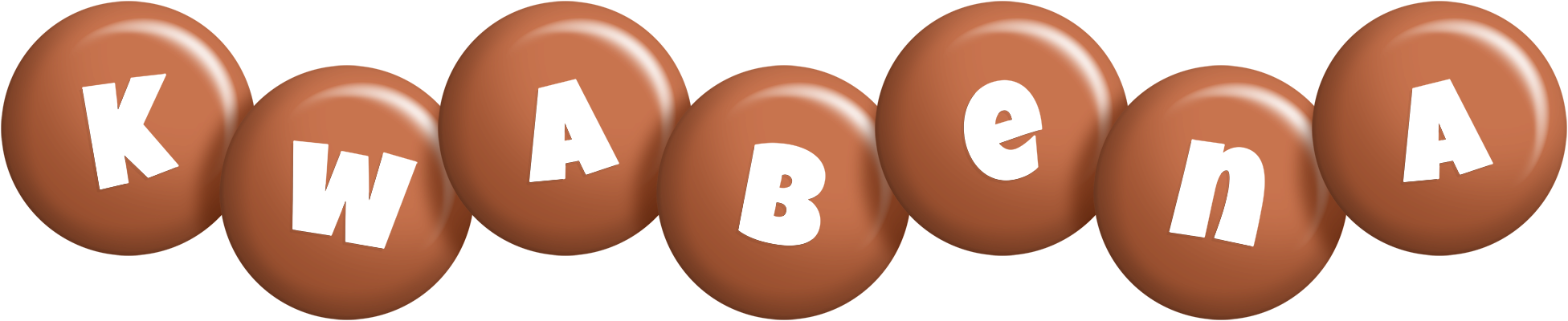 Kwabena candy-brown logo