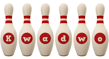 Kwadwo bowling-pin logo