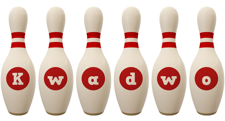 Kwadwo bowling-pin logo