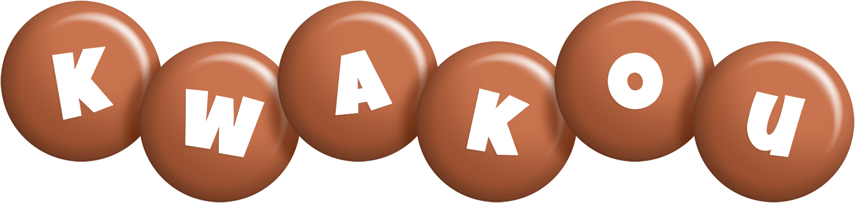 Kwakou candy-brown logo