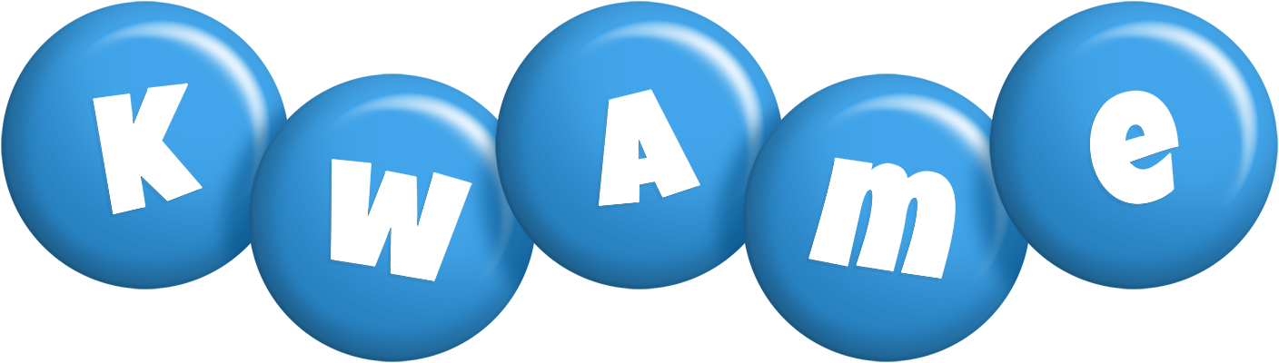 Kwame candy-blue logo