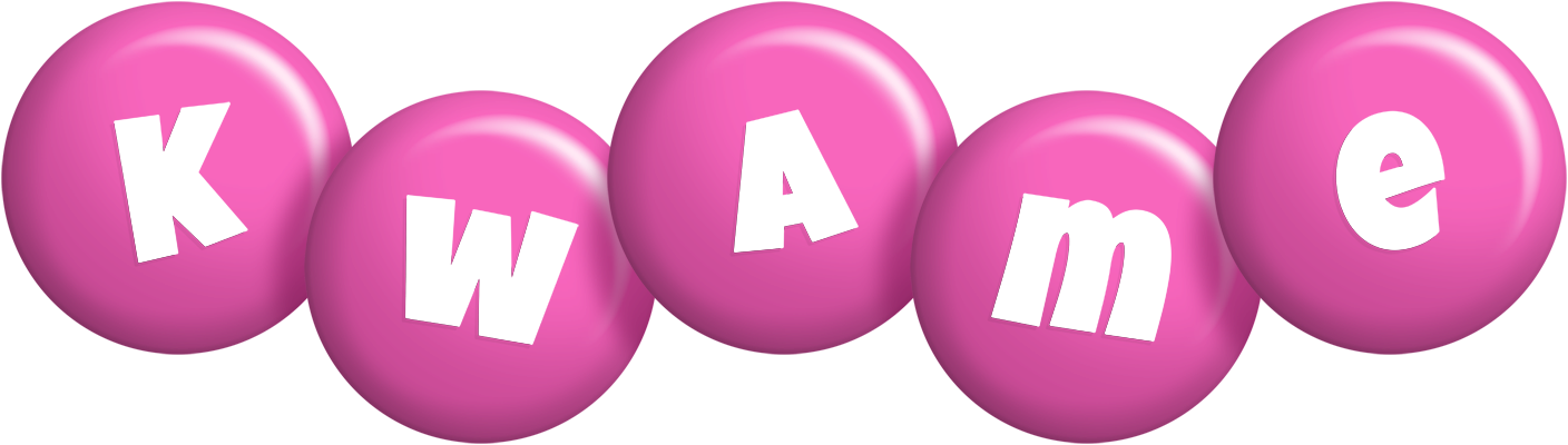 Kwame candy-pink logo