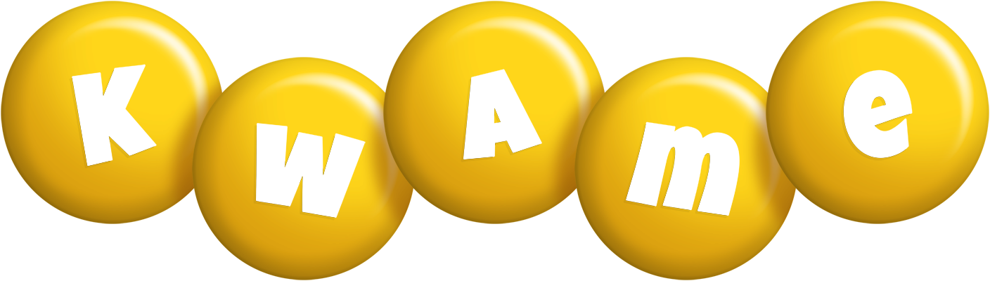 Kwame candy-yellow logo
