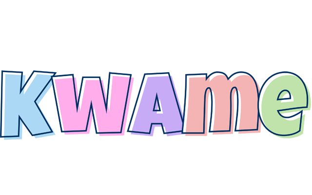 Kwame pastel logo