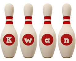 Kwan bowling-pin logo