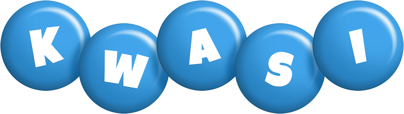 Kwasi candy-blue logo