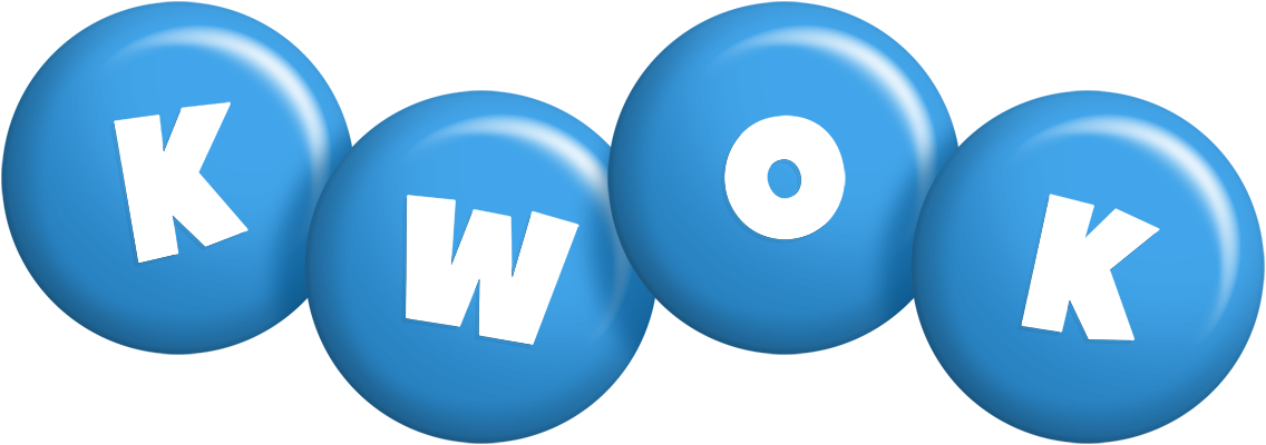 Kwok candy-blue logo