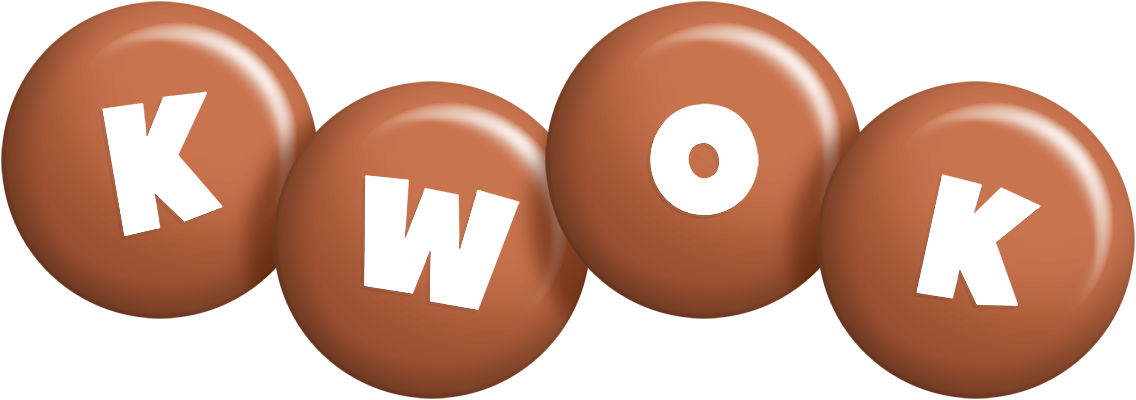 Kwok candy-brown logo