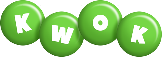 Kwok candy-green logo