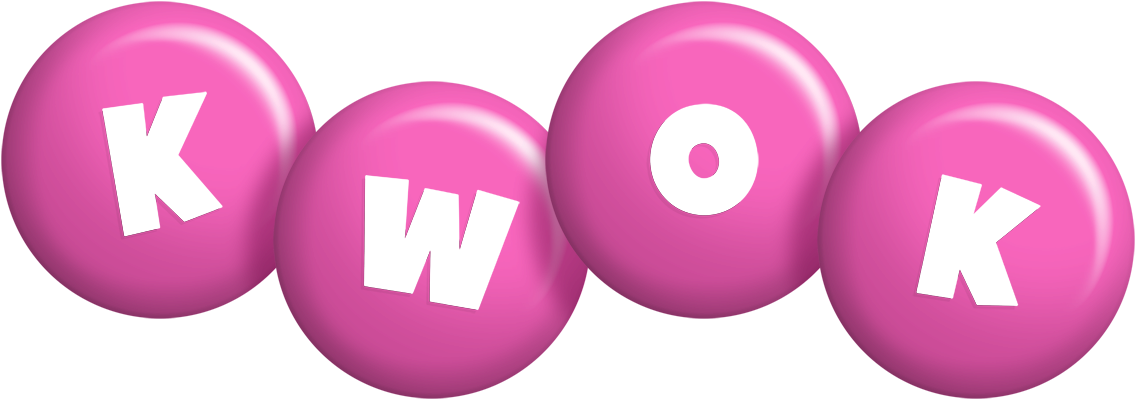Kwok candy-pink logo