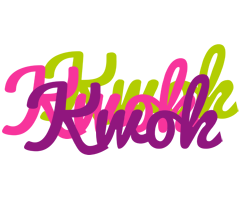 Kwok flowers logo