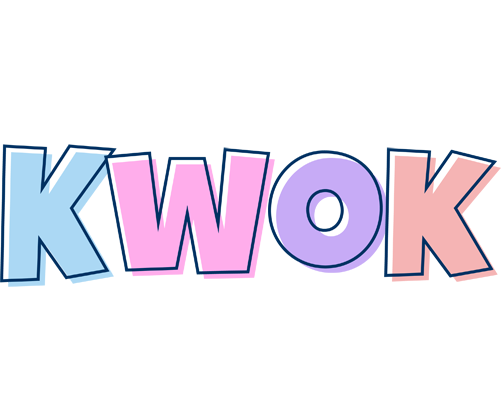 Kwok pastel logo