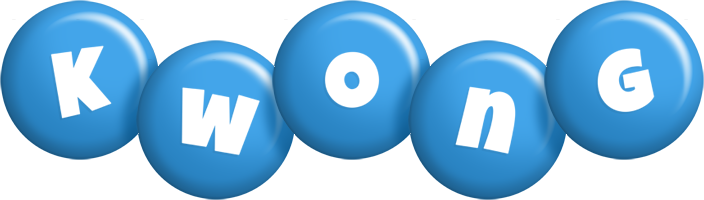 Kwong candy-blue logo