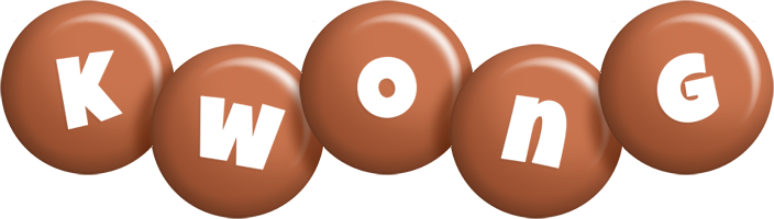 Kwong candy-brown logo