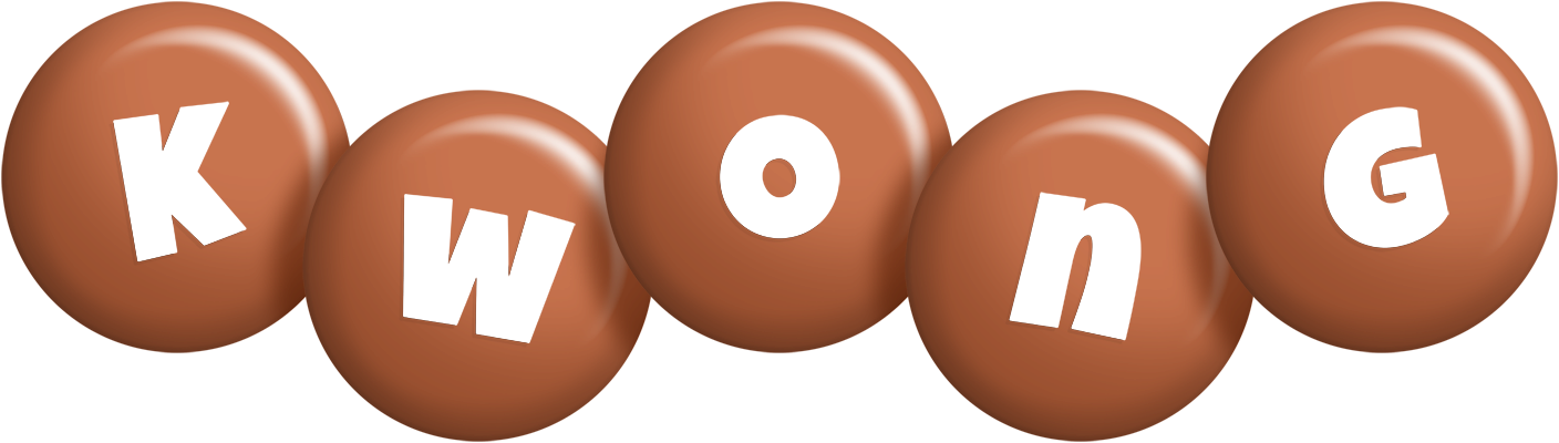 Kwong candy-brown logo