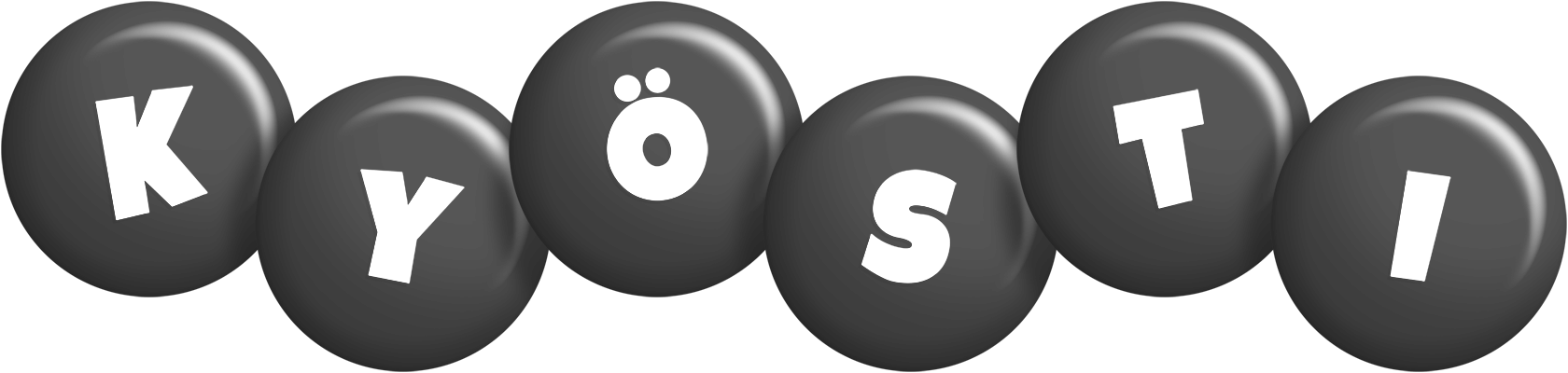 Kyösti candy-black logo
