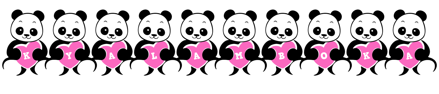 Kyalamboka love-panda logo