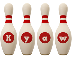 Kyaw bowling-pin logo